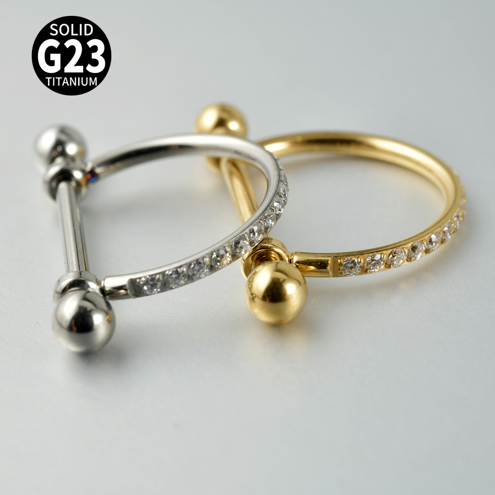 Body Jewelry Barbell - Brinco de orelha de titânio astm