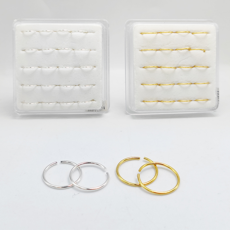 Body Jewelry Ear Piercing - 925 prata esterlina nariz anel argola