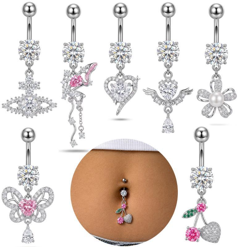 Body Jewelry Barbell - 1 peça de piercing de umbigo