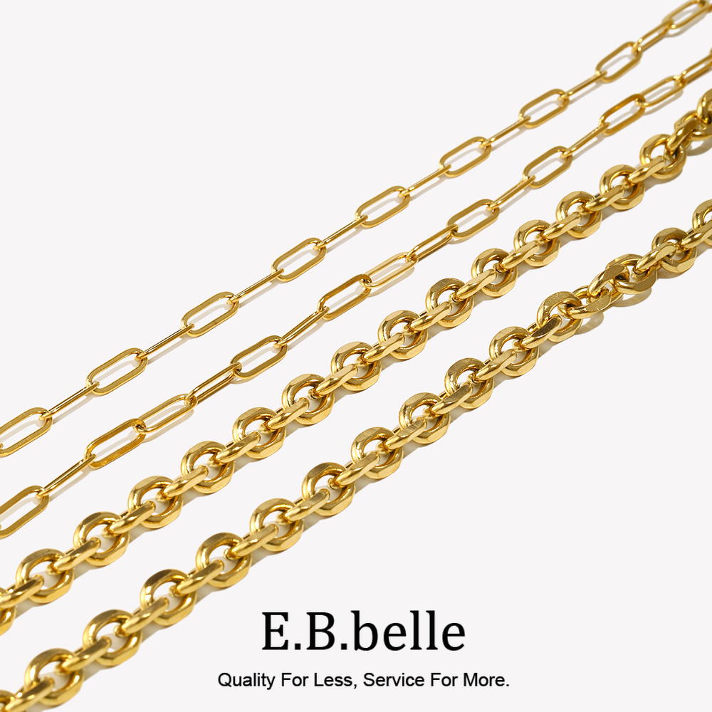 Body Jewelry Titanium - Corrente de aço inoxidável para mulheres,