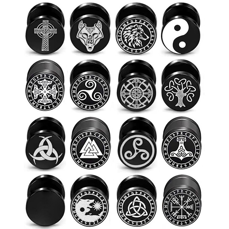 Body Jewelry Barbell - 1 Par de Brincos Viking com