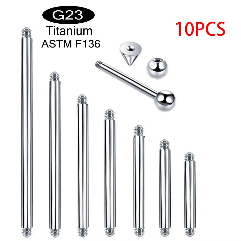 Body Jewelry Implants - 10 peças/lote ASTM F136 Titânio de