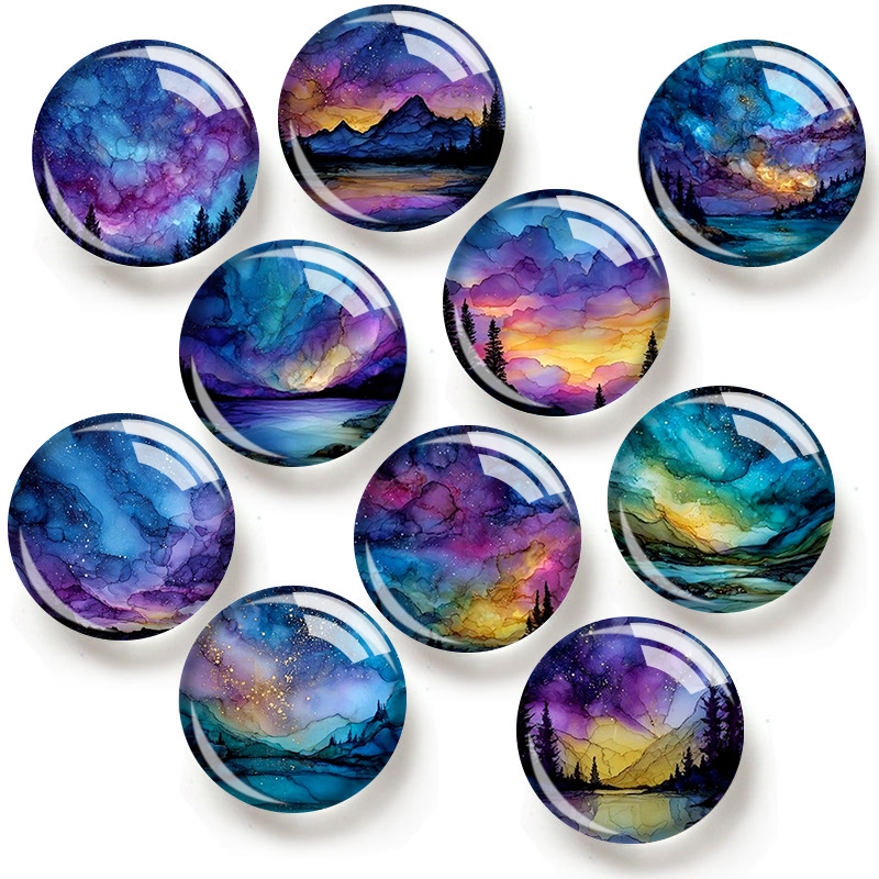 Body Jewelry Top - Cabochões de vidro com padrão de