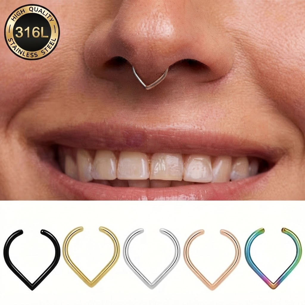 Body Jewelry Ear Piercing - Conjunto de 5 Peças de Argolas