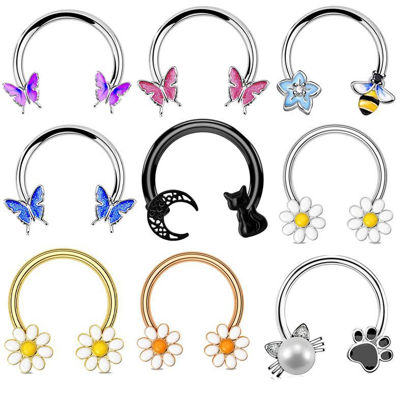 Body Jewelry Ear - Argola de Septo 16G, Joia para
