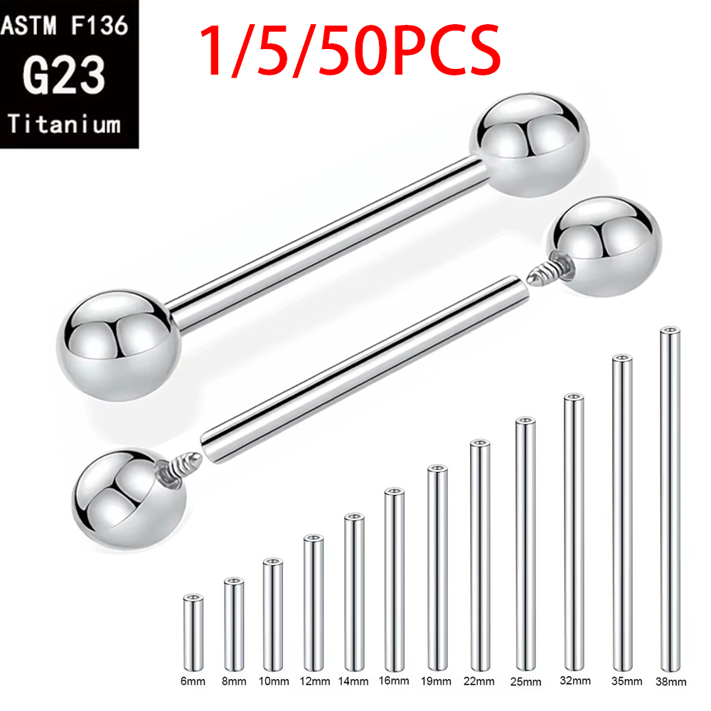 Body Jewelry Implants - 1/5/50 PEÇAS ASTM F136 Titânio Grau