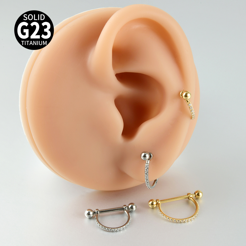 Brinco de orelha de titânio as - Body Jewelry Barbell avaliação e preço