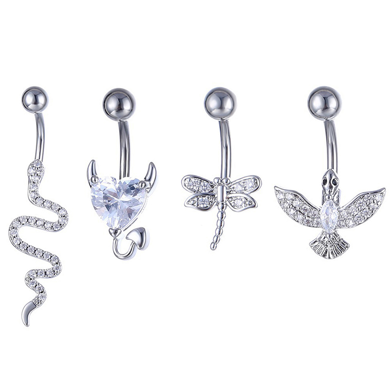 Anel de umbigo de cristal em f - Body Jewelry Barbell avaliação e preço