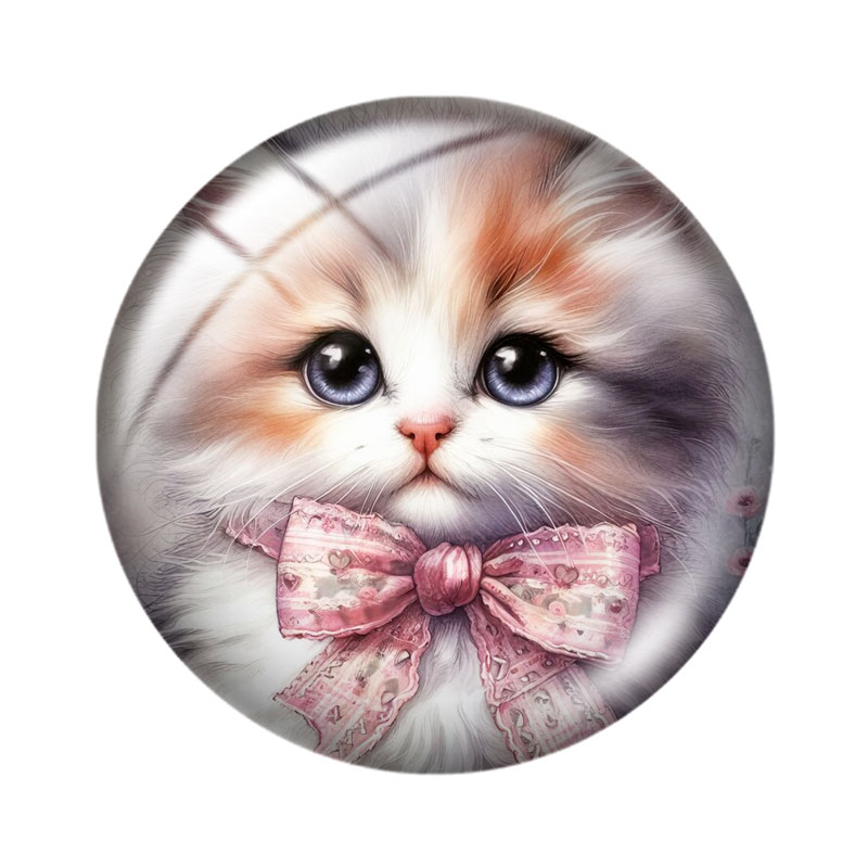 Cabochão de vidro Gatinho com  - Body Jewelry Top avaliação e preço