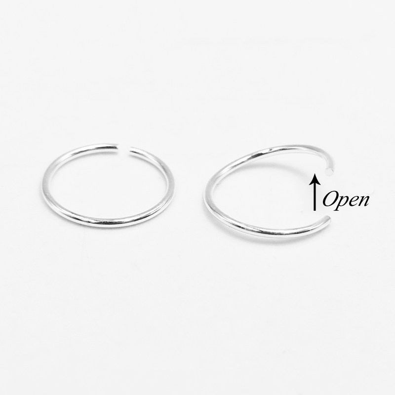 925 prata esterlina nariz anel - Body Jewelry Ear Piercing avaliação e preço