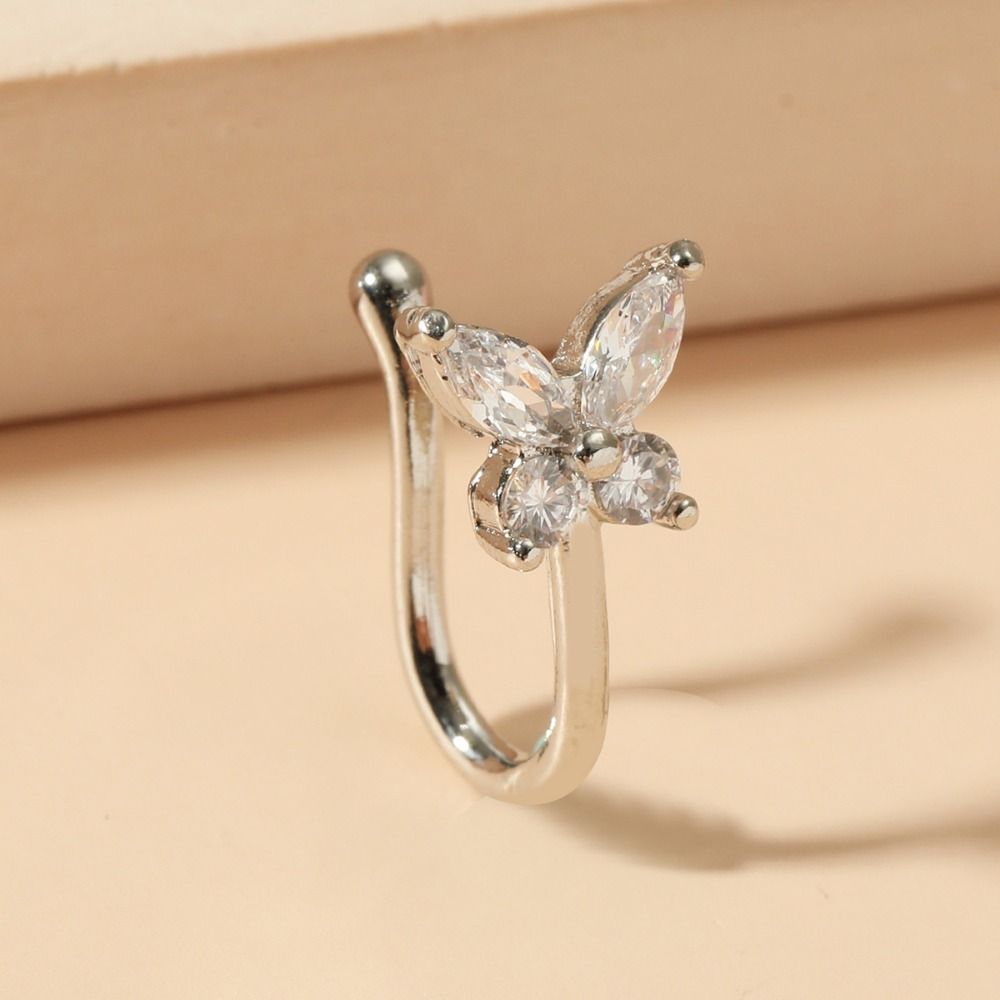 Argola de Nariz Borboleta com  - Body Jewelry Ear avaliação e preço