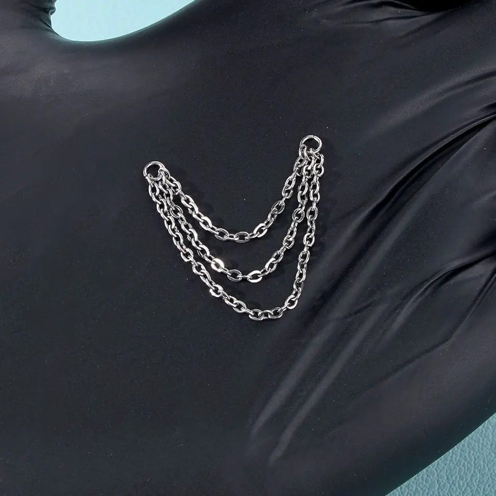 Corrente de Titânio para Nariz - Body Jewelry Ear avaliação e preço