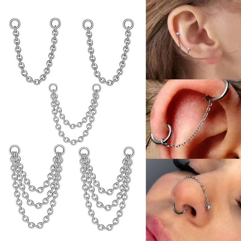 Corrente de Titânio para Nariz - Body Jewelry Ear avaliação e preço