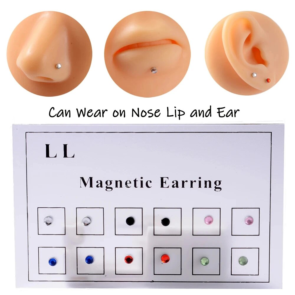 12 pçs/cartão falso tricheiro  - Body Jewelry Ear avaliação e preço