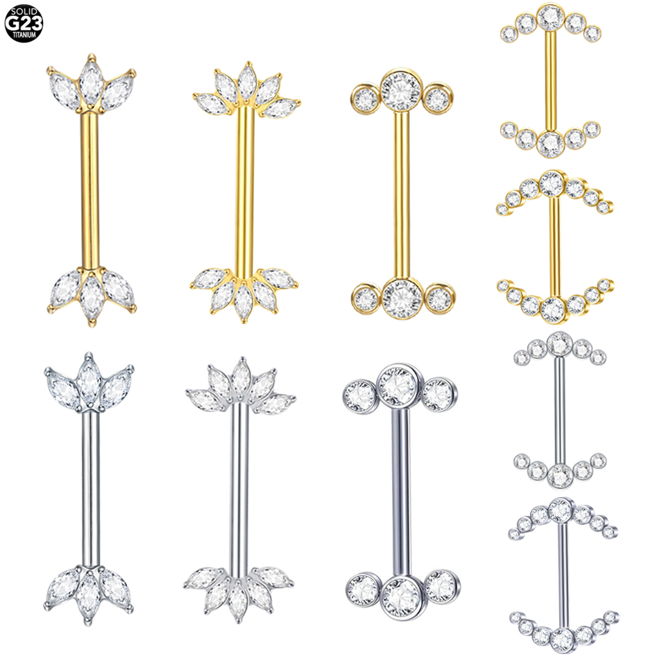 1 peça g23 titânio piercing de - Body Jewelry Barbell avaliação e preço