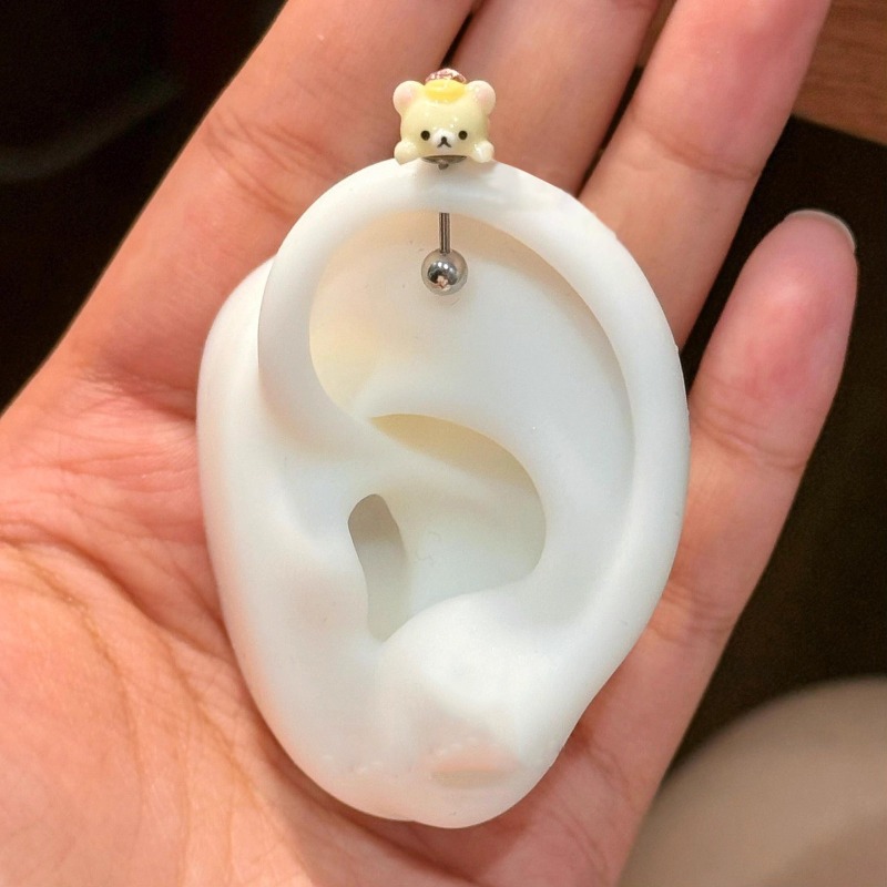 Brincos de Titânio Kawaii Rila - Body Jewelry Ear avaliação e preço