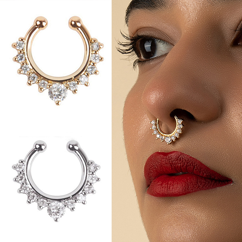 U-Forma Anéis Nariz Falso e St - Body Jewelry Ear avaliação e preço