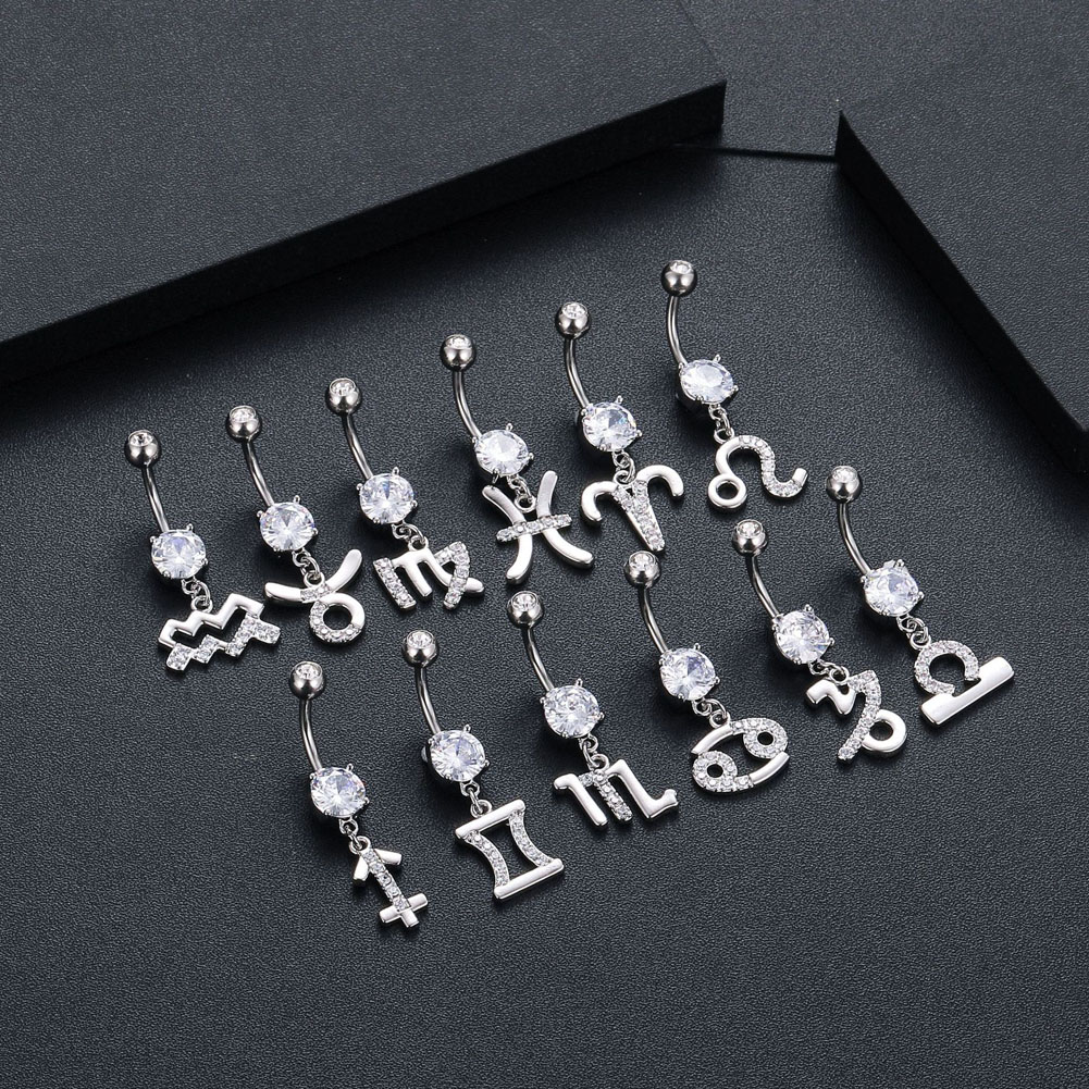 12 constellation série umbigo  - Body Jewelry Barbell avaliação e preço