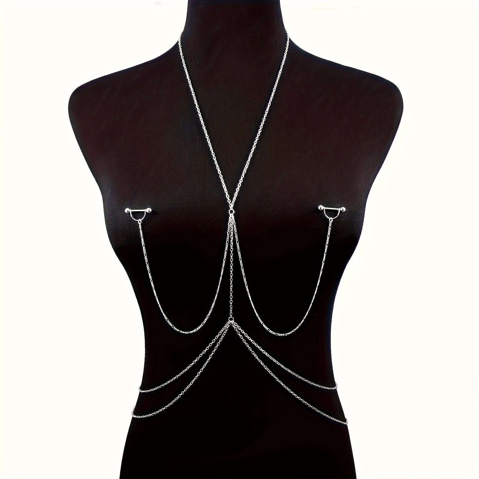 1 peça corrente corporal elega - Body Jewelry Barbell avaliação e preço