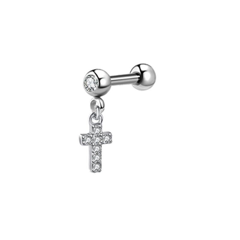 1pcs lua orelha cartilagem par - Body Jewelry Barbell avaliação e preço