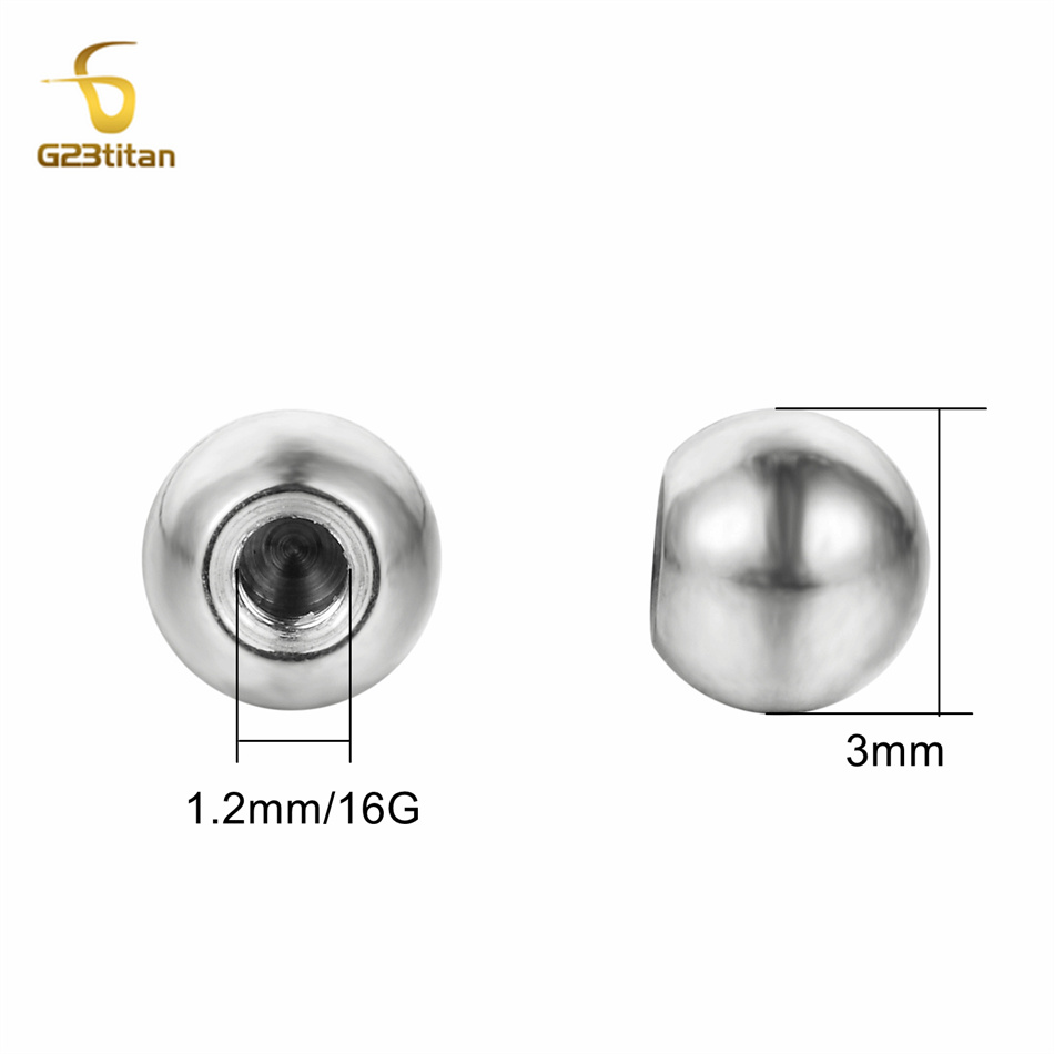 10 peças de Bolas de Titânio G - Body Jewelry Barbell avaliação e preço