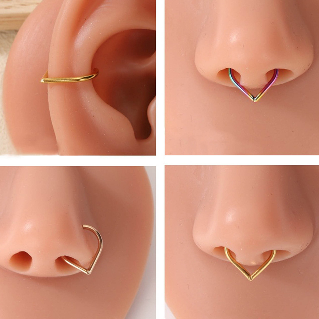 Conjunto de 5 Peças de Argolas - Body Jewelry Ear Piercing avaliação e preço