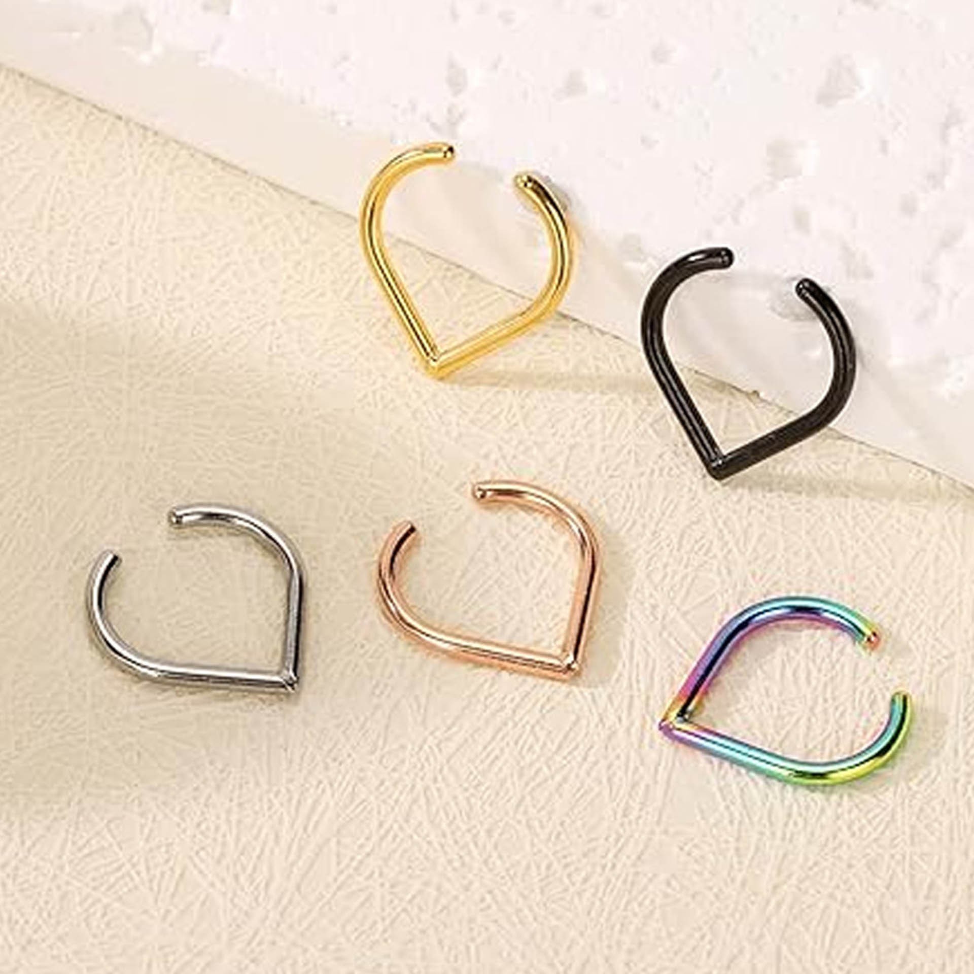 Conjunto de 5 Peças de Argolas - Body Jewelry Ear Piercing avaliação e preço