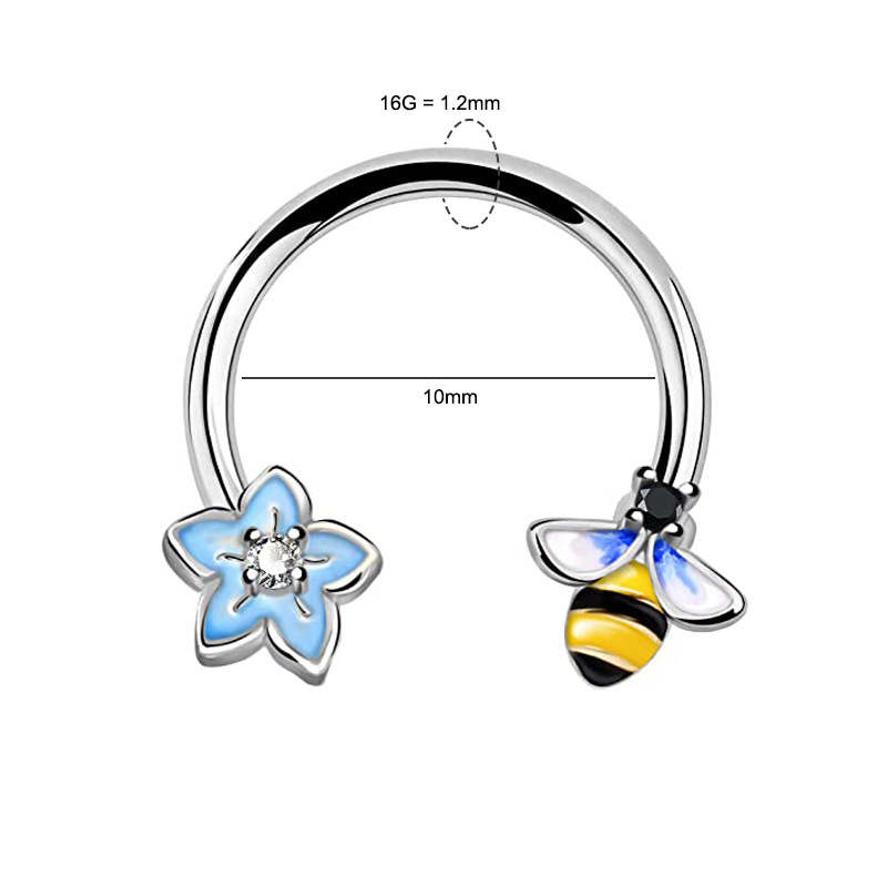 Argola de Septo 16G, Joia para - Body Jewelry Ear avaliação e preço