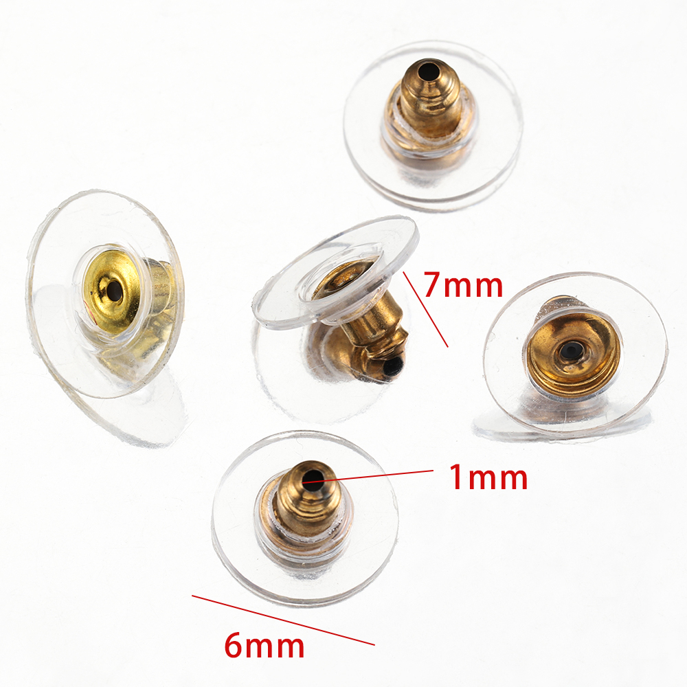 100 peças 6mm brinco de silico - Body Jewelry Top avaliação e preço