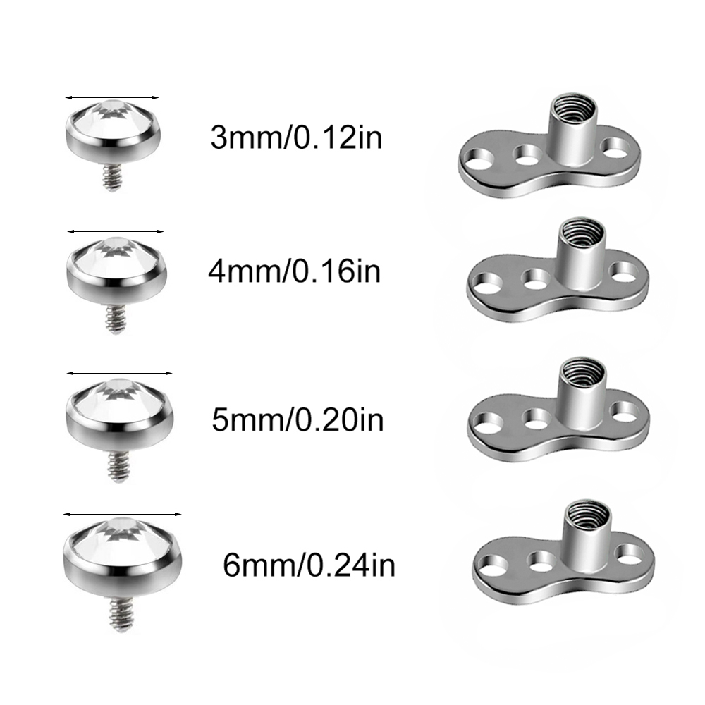 9 peças-1 peça de aço cirúrgic - Body Jewelry Implants avaliação e preço