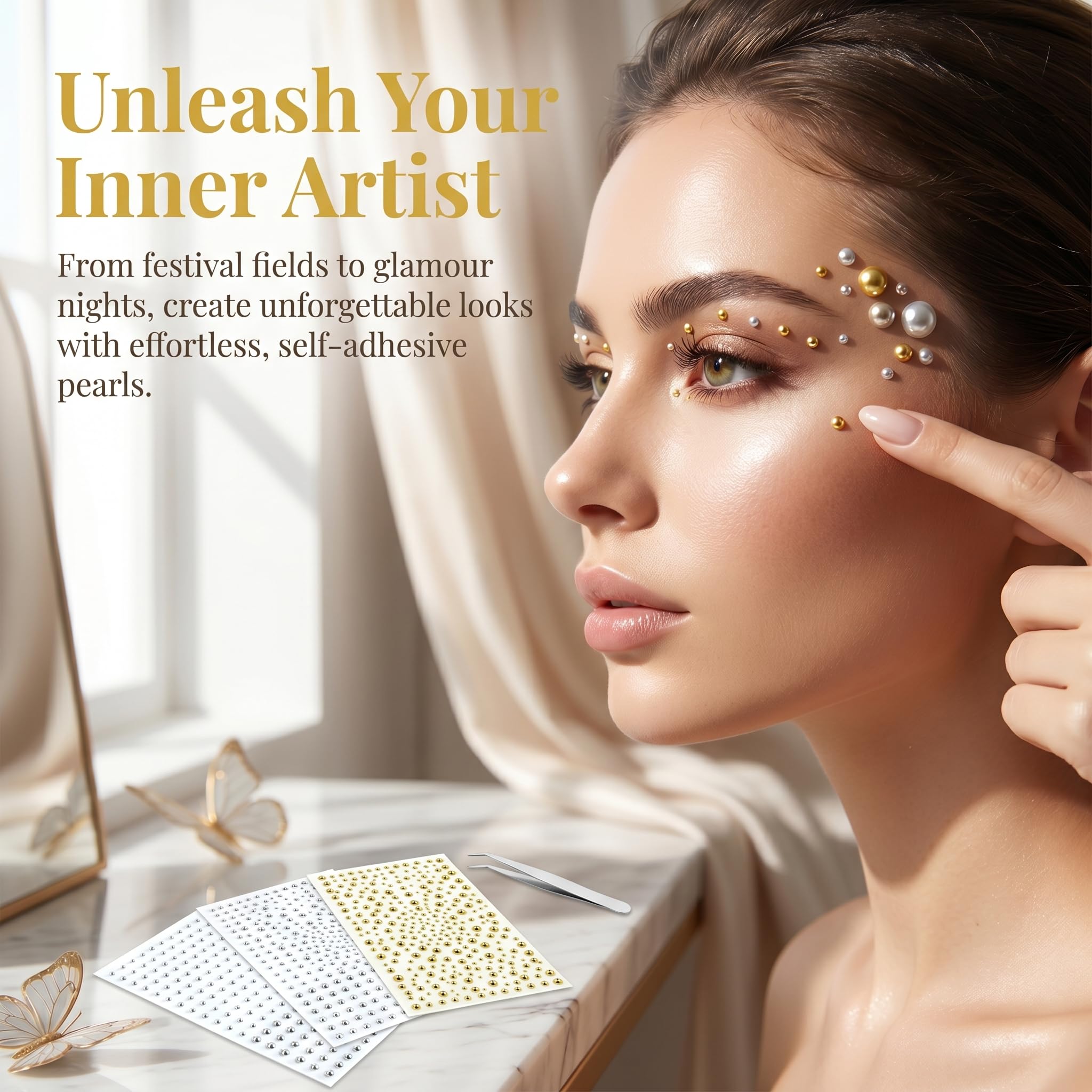 Face corpo anel adesivos auto- - Body Jewelry Rings avaliação e preço
