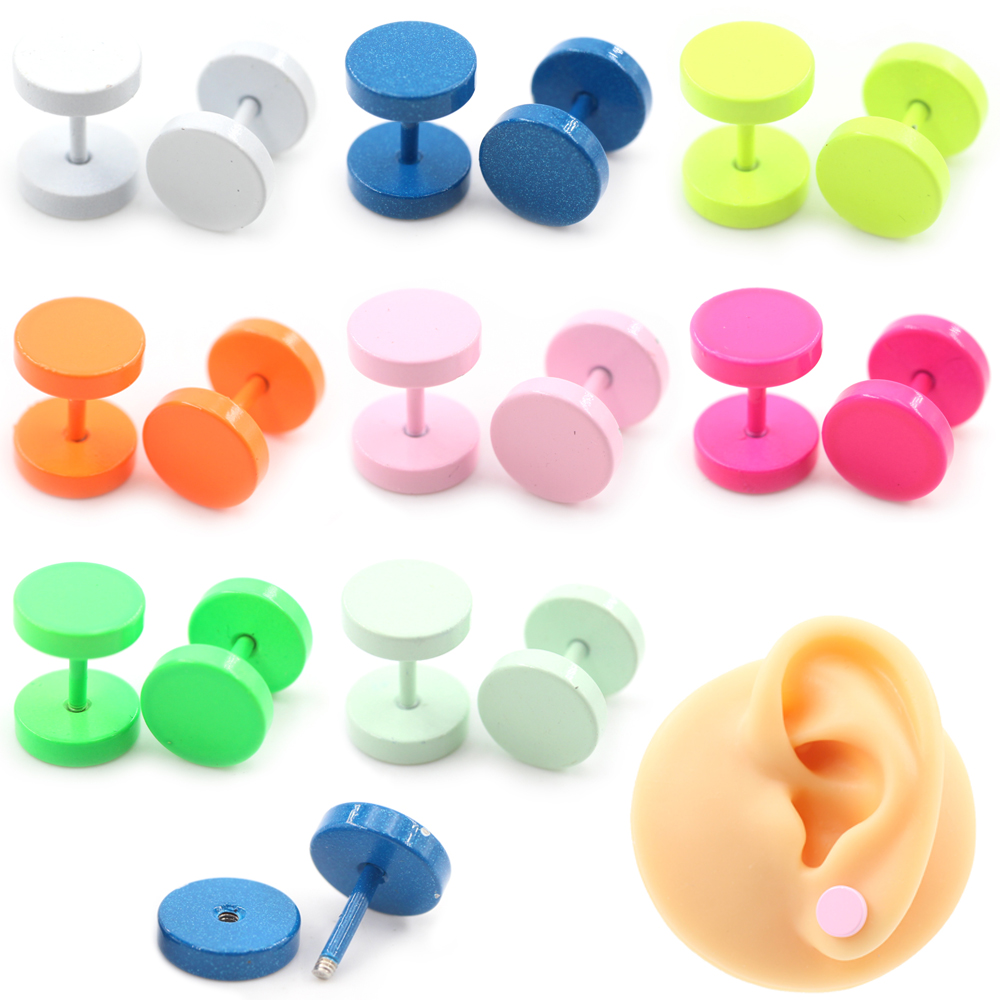 2 Peças Brinco de Pino Redondo - Body Jewelry Barbell avaliação e preço